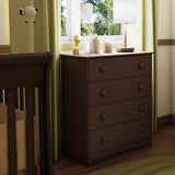 4 Drawer Child Bedroom Chest in Espresso Finish - Great for Nursery - Dubh_Arts
 - 2
