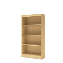 4-Shelf Bookcase in Natural Maple Finish - Dubh_Arts
 - 1