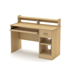 Home Office Computer Desk in Natural Maple Wood Finish - Dubh_Arts
 - 1