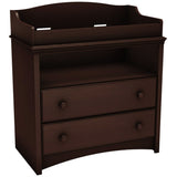 Baby Furniture 2 Drawer Diaper Changing Table in Espresso - Dubh_Arts
 - 1