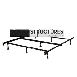 Heavy Duty 7-Leg Metal Bed Frame - Fits Sizes Twin, Full, & Queen - Dubh_Arts
 - 1
