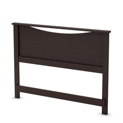 Full size Contemporary Headboard in Chocolate Brown Wood Finish - Dubh_Arts
 - 1