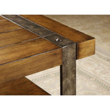 Contemporary Modern Classic Coffee Table in Worn Oak Finish - Dubh_Arts
 - 2