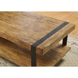 Contemporary Modern Classic Coffee Table in Worn Oak Finish - Dubh_Arts
 - 4