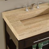 36-inch Single Bathroom Vanity Set with Travertine Stone Top & Sink - Dubh_Arts
 - 4