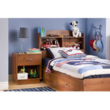 Twin size Bookcase Headboard in Sunny Pine Finish - Dubh_Arts
 - 3