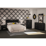 Modern 5-Drawer Bedroom Chest in Black Wood Finish - Dubh_Arts
 - 4