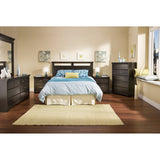 Triple Dresser in Ebony Wood Finish with 6 Drawers and Metal Handles - Dubh_Arts
 - 3