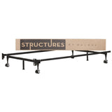 Heavy Duty 6-Leg Twin / Full Metal Bed Frame with Rug Rollers - Dubh_Arts
 - 1