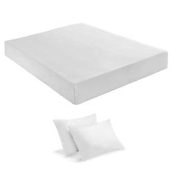 King size 10-inch Thick Memory Foam Mattress with 2 Pillows - Dubh_Arts
 - 1
