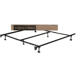 Heavy Duty 6-Leg Metal Bed Frame/ Adjust to fit Twin Full Queen King - Dubh_Arts
 - 1