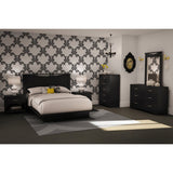 6-Drawer Dresser for Contemporary Bedroom in Black Finish - Dubh_Arts
 - 2