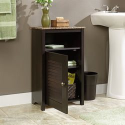 Bathroom Floor Cabinet with Shelf and Faux Granite Top - Dubh_Arts
 - 1