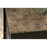 Bathroom Floor Cabinet with Shelf and Faux Granite Top - Dubh_Arts
 - 3