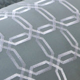 Twin / Twin XL size Geometric Gray / Yellow Lightweight Coverlet Set - Dubh_Arts
 - 4