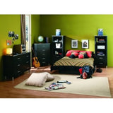 Black Onyx 6-Drawer Double Dresser - Dubh_Arts
 - 2