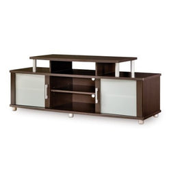 Modern TV Stand in Chocolate Finish - Fits up to 40-inch TVs - Dubh_Arts
 - 1
