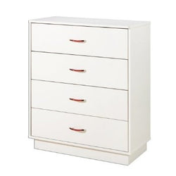 White 4-Drawer Chest with Interchangeable Handles - Dubh_Arts
 - 1