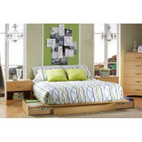 Full / Queen size Maple Platform Bed Frame with Storage Drawers - Dubh_Arts
 - 2