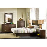 Modern 6-Drawer Bedroom Dresser in Chocolate Wood Finish - Dubh_Arts
 - 2
