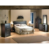 Modern 6-Drawer Bedroom Dresser in Chocolate Wood Finish - Dubh_Arts
 - 3