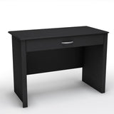 Black Laptop Computer Desk with Keyboard Tray Drawer - Dubh_Arts
 - 1