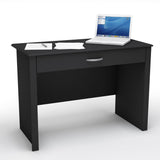 Black Laptop Computer Desk with Keyboard Tray Drawer - Dubh_Arts
 - 3