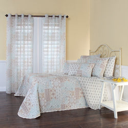Full size Reversible Quilted Bedspread with Paisley Pattern - Dubh_Arts
 - 1