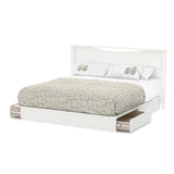 King size Contemporary Headboard in White Wood Finish - Dubh_Arts
 - 2