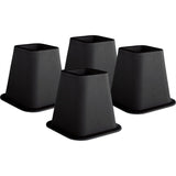 6-inch High Bed Risers in Black - 4-Pack - Dubh_Arts
 - 1