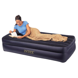 Twin Pillow Rest Raised Air Mattress with Built-in Air Bed Pump - Dubh_Arts
 - 1