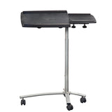 Adjustable Laptop Computer Cart Desk Stand in Steel with Espresso Top - Dubh_Arts
 - 2