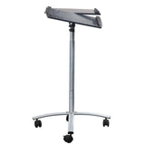 Adjustable Laptop Computer Cart Desk Stand in Steel with Espresso Top - Dubh_Arts
 - 3