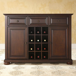 Dining Room Organizer Sideboard Server Buffet Cabinet in Vintage Mahogany - Dubh_Arts
 - 1