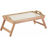 Breakfast in Bed Tray Table with Handles and Foldable Legs - Dubh_Arts
 - 4