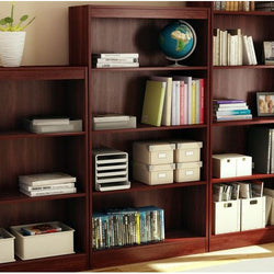 Four Shelf Eco-Friendly Bookcase in Royal Cherry Finish - Dubh_Arts
 - 1