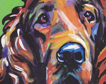 Colourful Dog Print - Dubh_Arts
